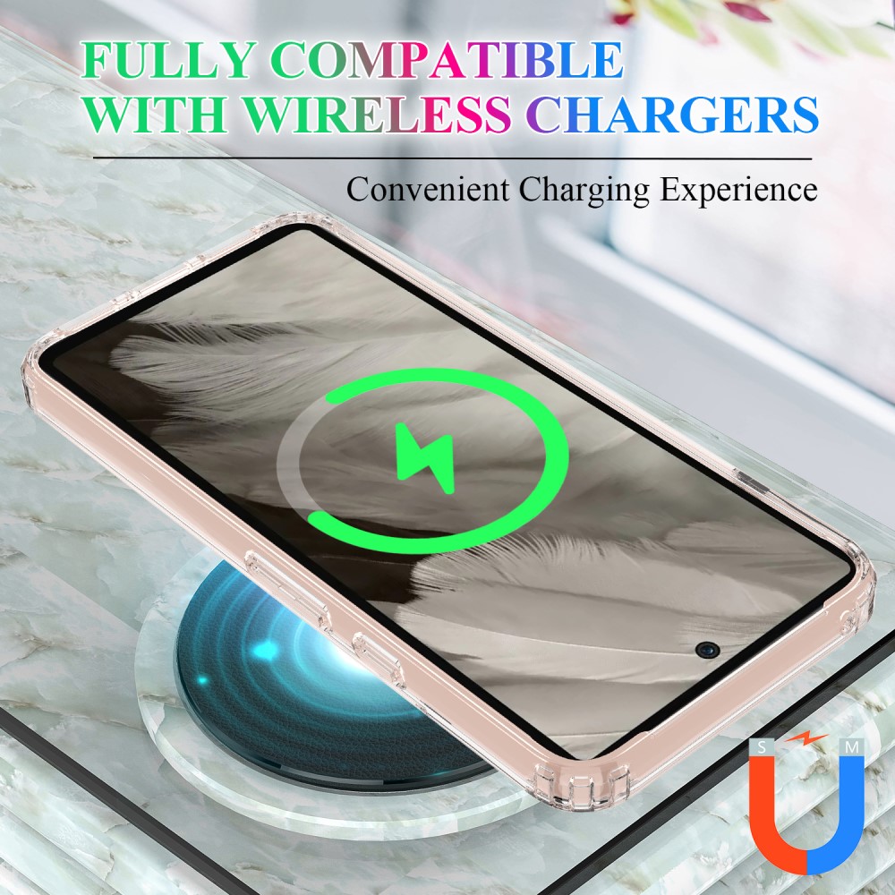 Google Pixel 8 MagSafe Hybrid-cover, Gennemsigtig