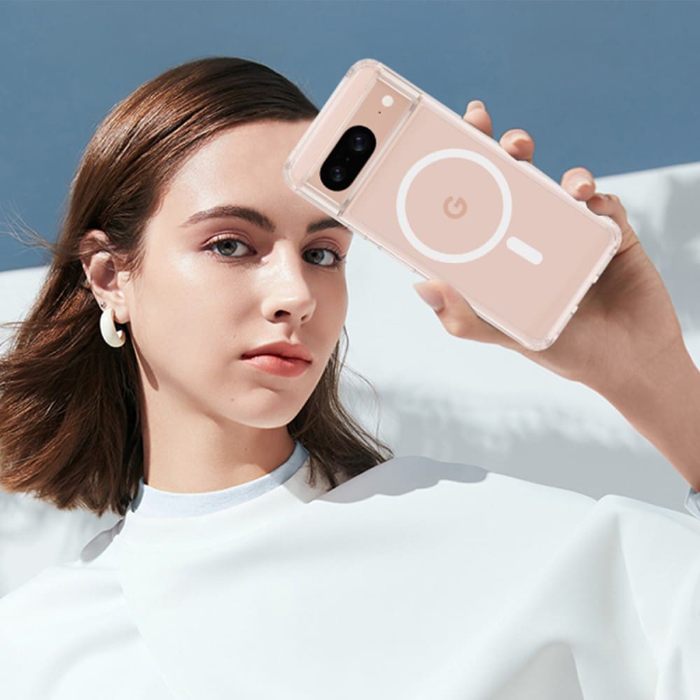Google Pixel 8 MagSafe Hybrid-cover, Gennemsigtig