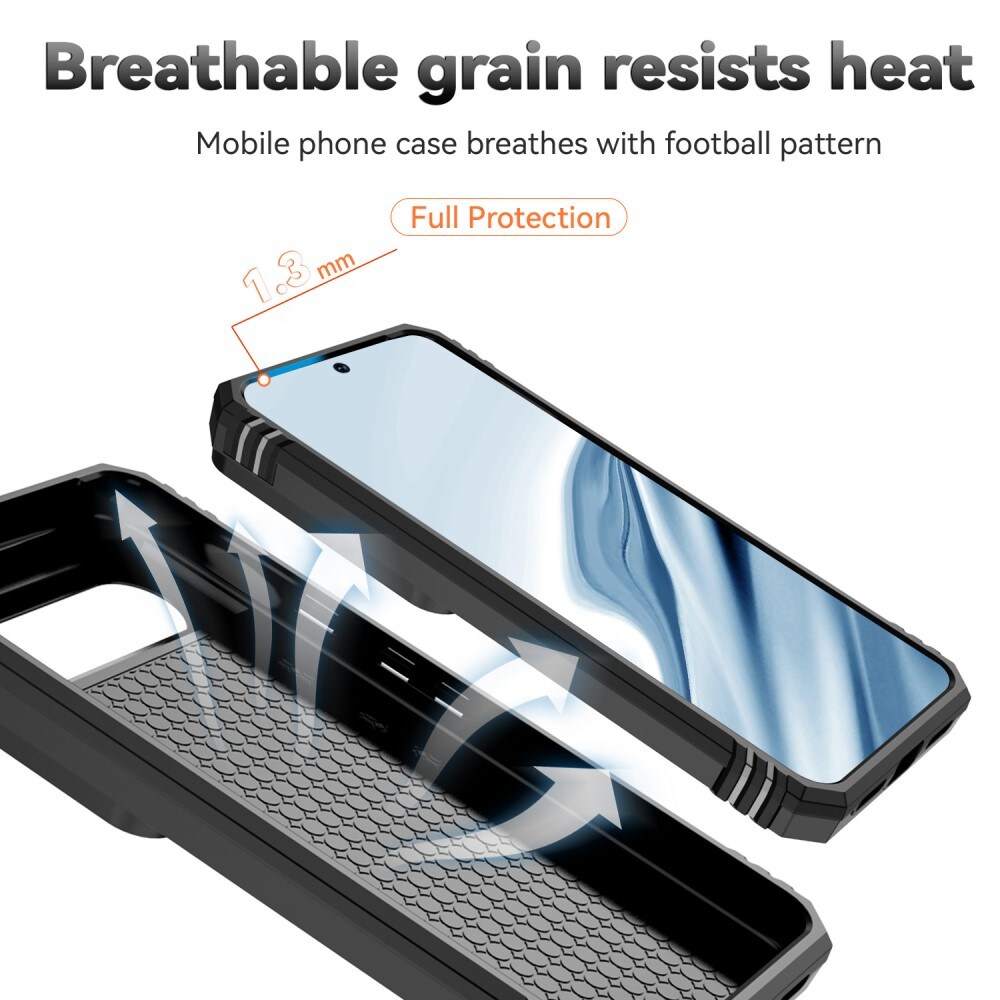 Google Pixel 8 Cover med kamerabeskyttelse & fingerring, Sort