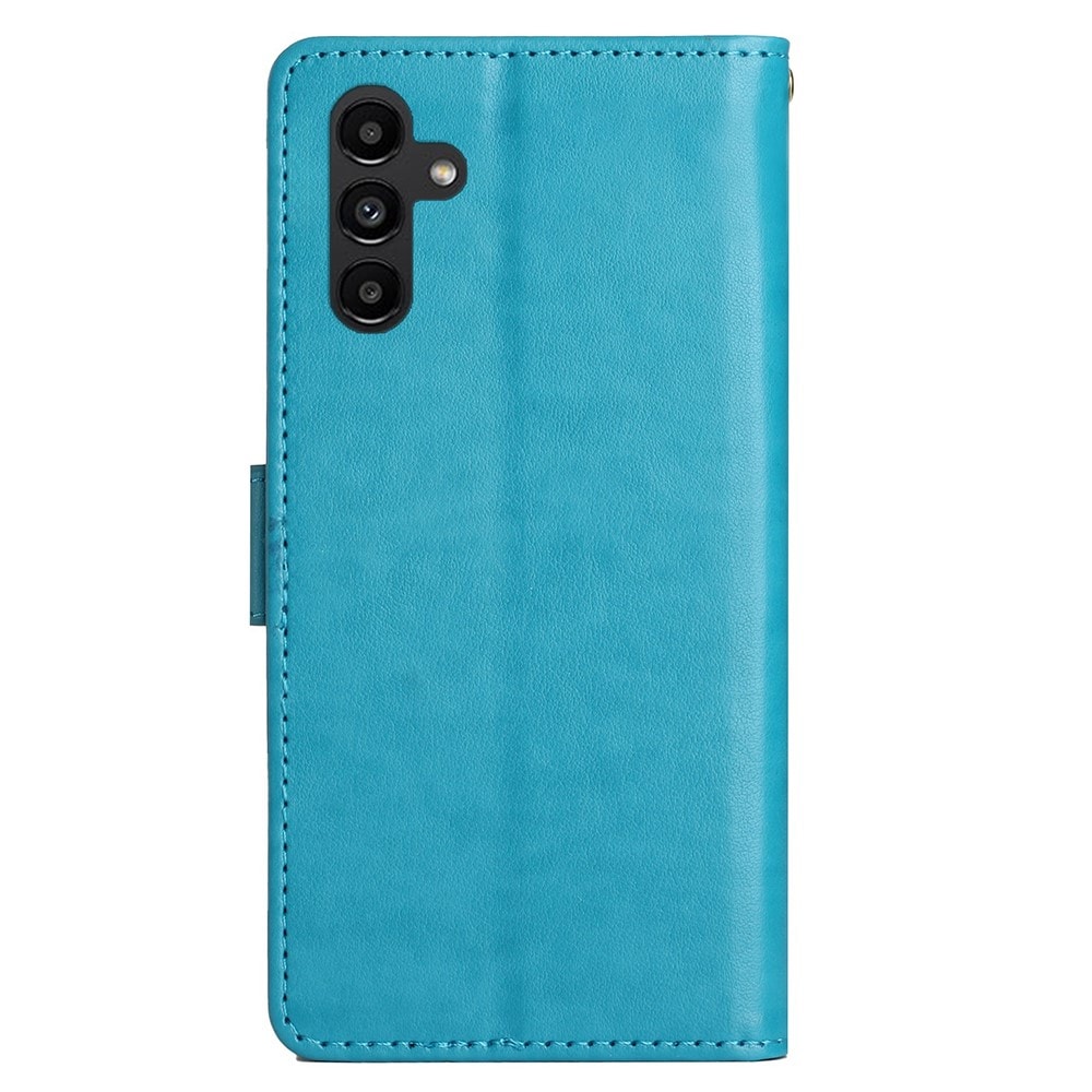 Samsung Galaxy A25 Mobiletui med sommerfugle, Blå