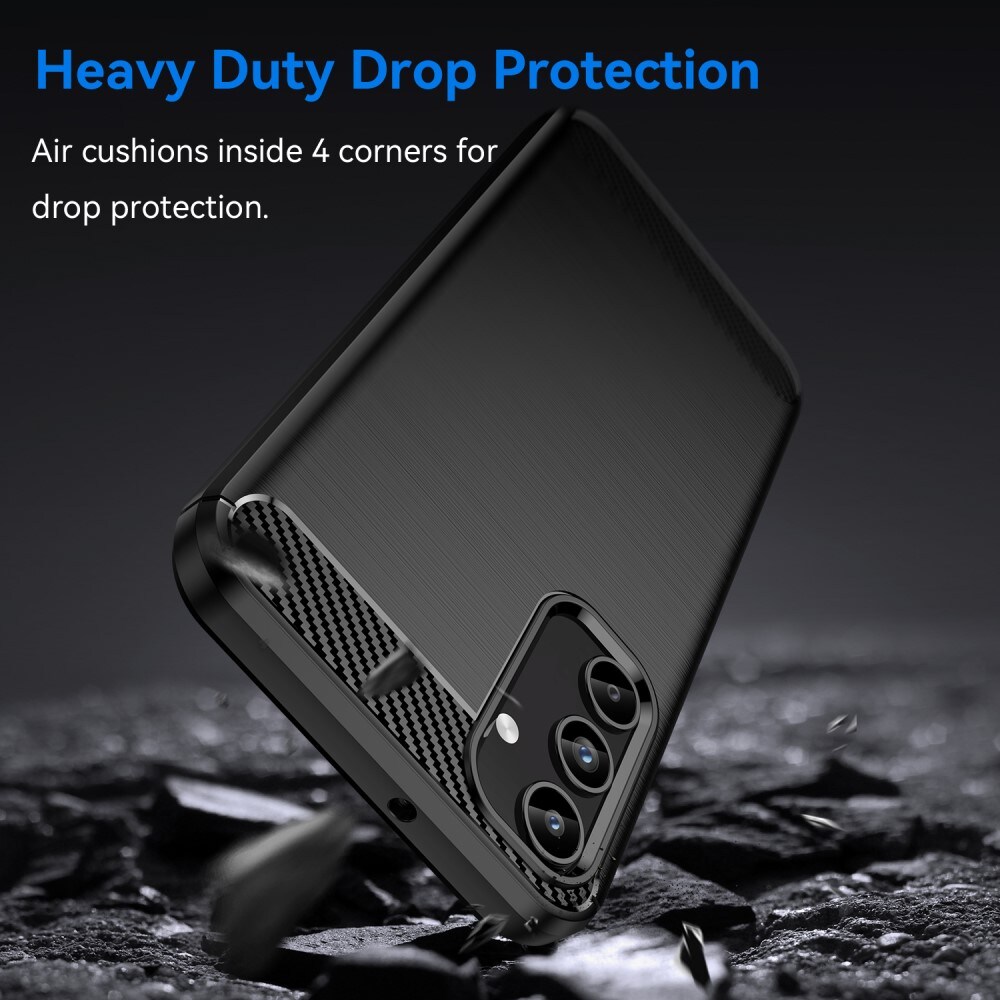 Samsung Galaxy A15 TPU-cover Brushed, Sort