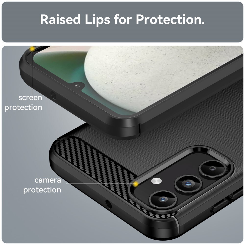 Samsung Galaxy A15 TPU-cover Brushed, Sort