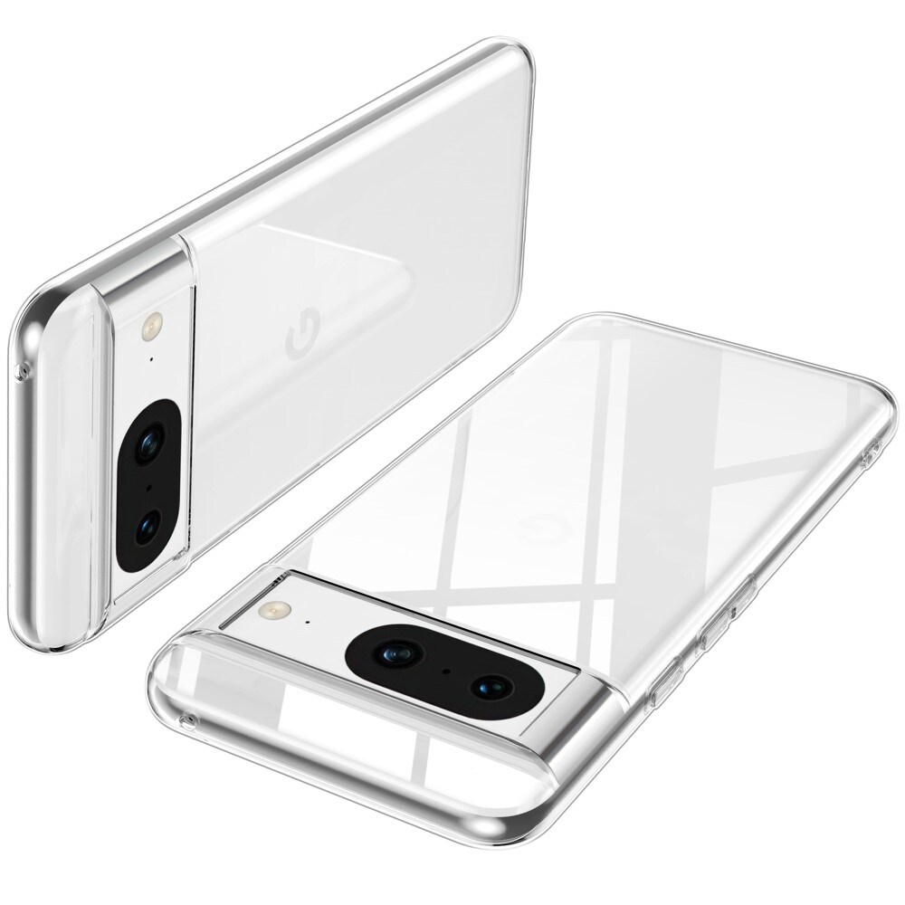 Google Pixel 8 Tyndt TPU-cover, Gennemsigtig