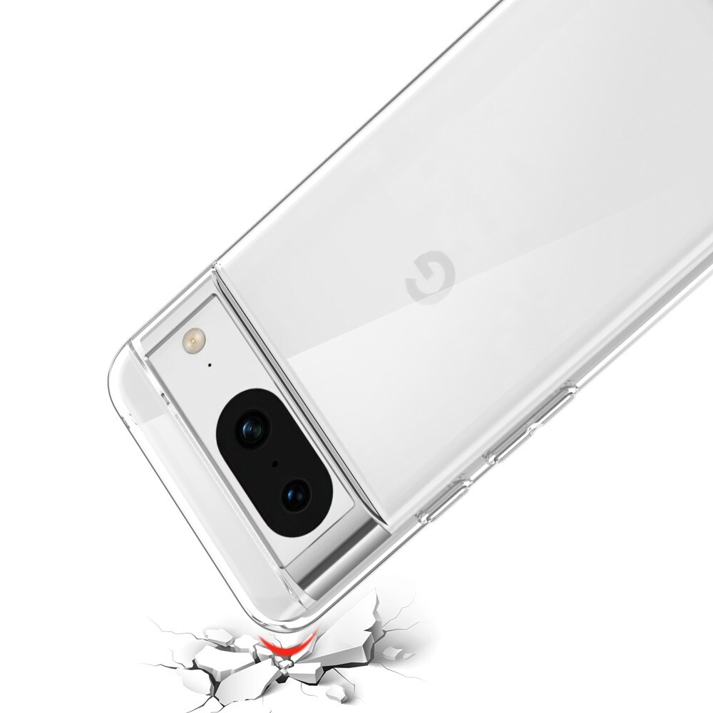 Google Pixel 8 Tyndt TPU-cover, Gennemsigtig