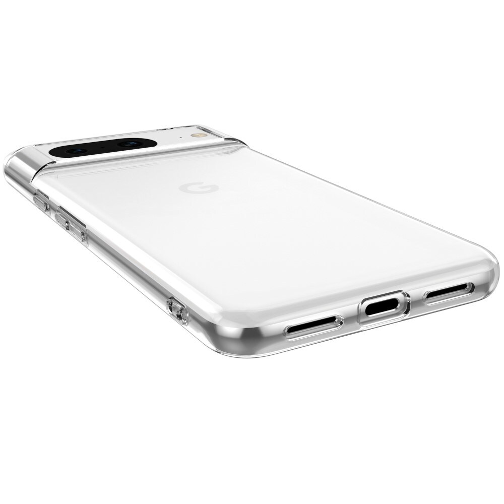 Google Pixel 8 Tyndt TPU-cover, Gennemsigtig