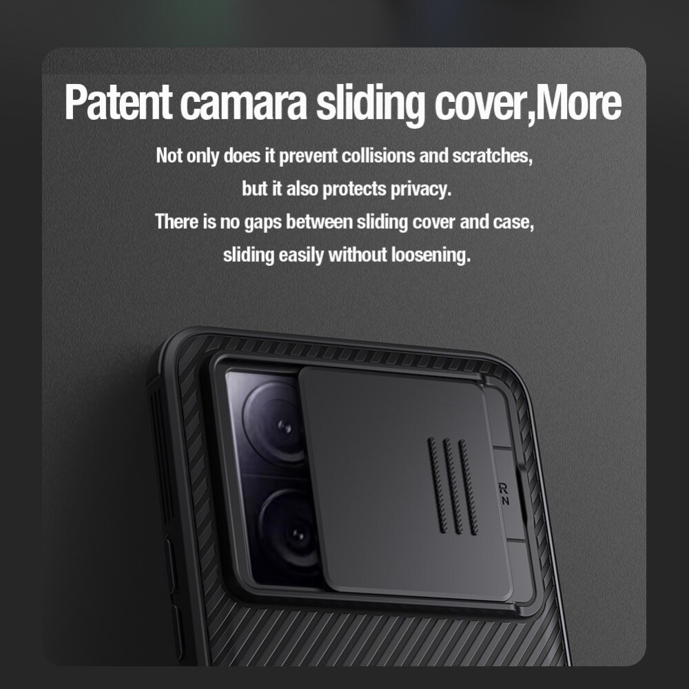 Xiaomi 13T Cover med kamerabeskyttelse - CamShield, Sort