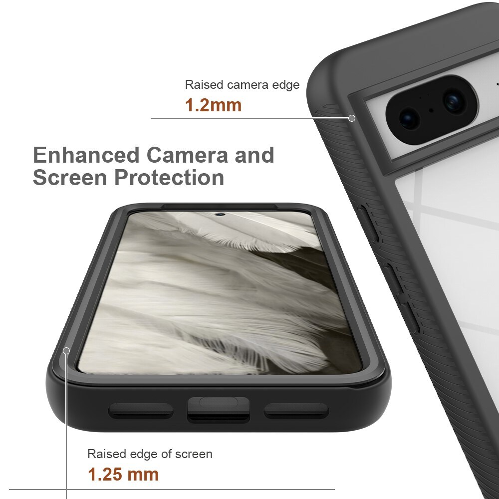Google Pixel 8 Mobilcover Full Protection, Sort