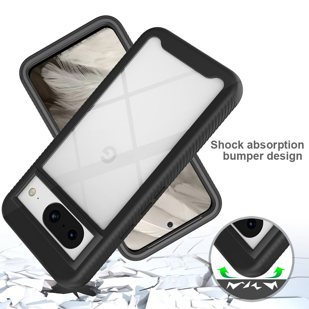 Google Pixel 8 Mobilcover Full Protection, Sort