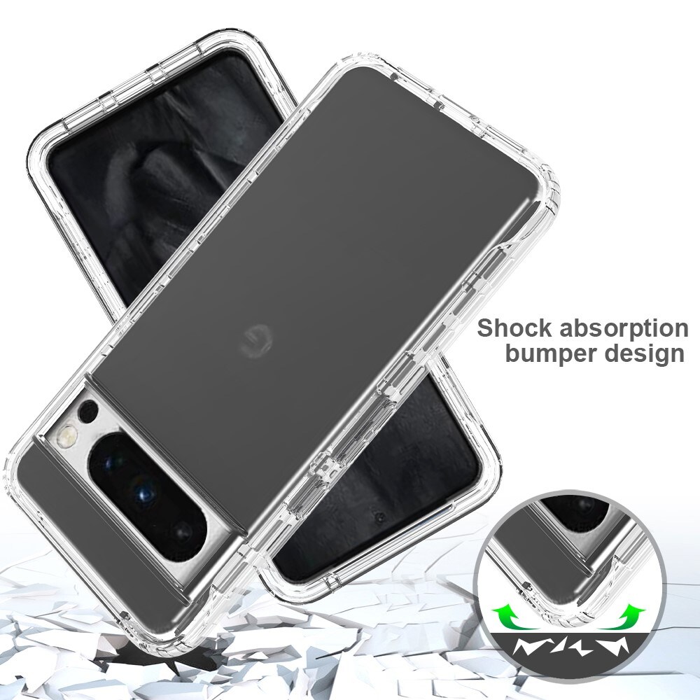 Google Pixel 10 Pro XL Mobilcover Full Protection, Gennemsigtig