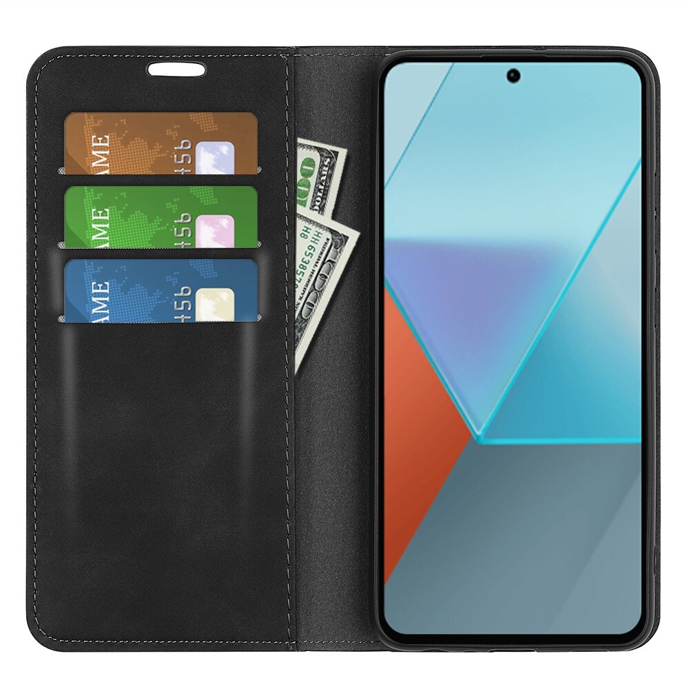 Xiaomi Redmi Note 13 Pro Slankt etui med kortholder, Sort