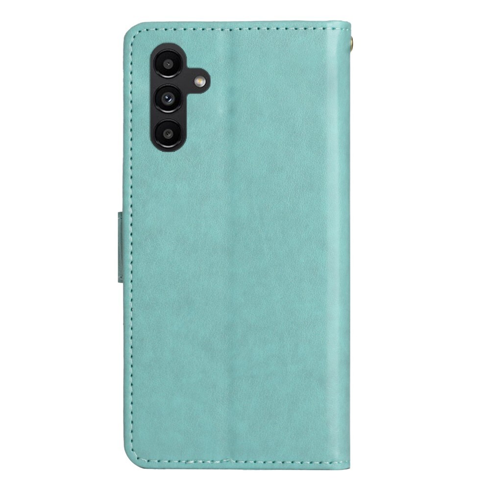 Samsung Galaxy A15 Mobiletui med sommerfugle, Grøn