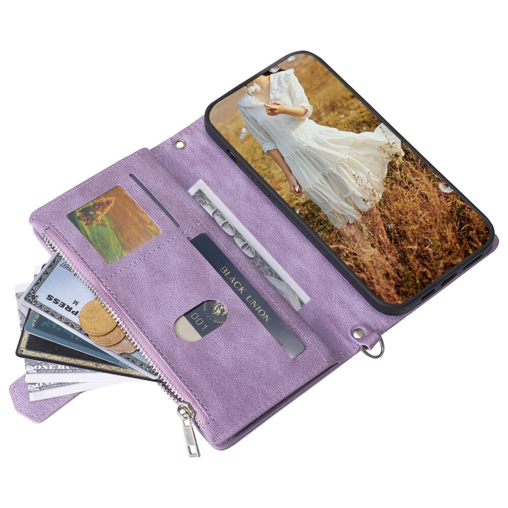 Samsung Galaxy S24 Quiltet pungtaske, Lilla