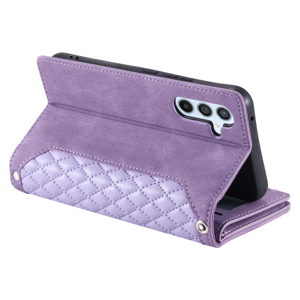 Samsung Galaxy S24 Quiltet pungtaske, Lilla