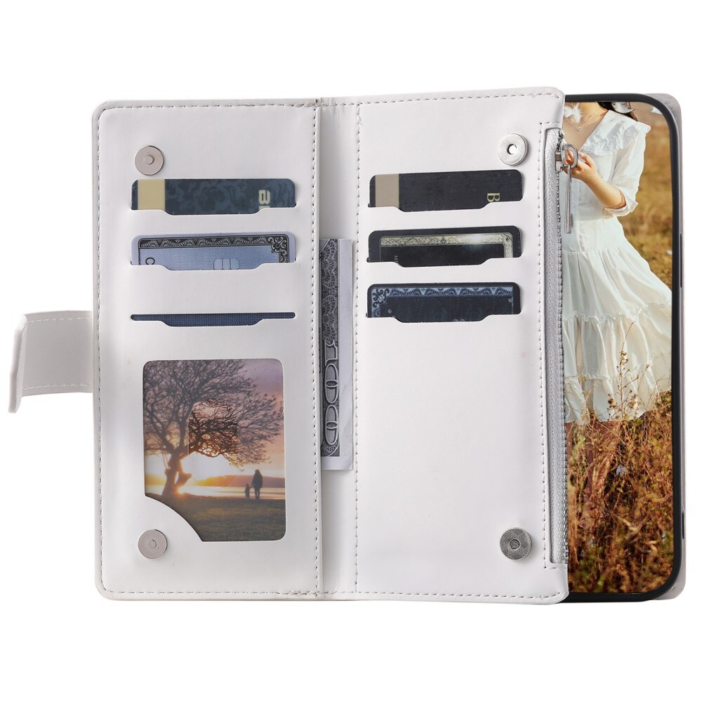 Samsung Galaxy S24 Ultra Quiltet pungtaske, Hvid