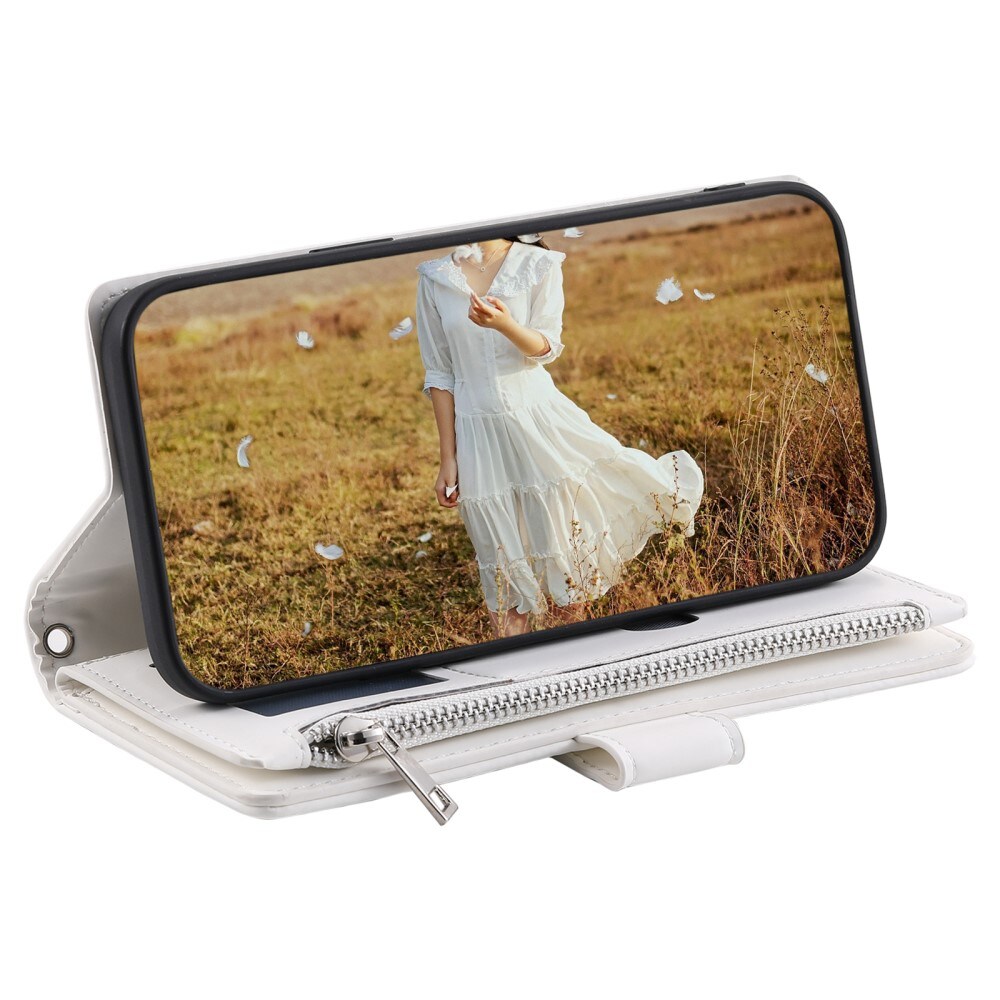 Samsung Galaxy S24 Ultra Quiltet pungtaske, Hvid