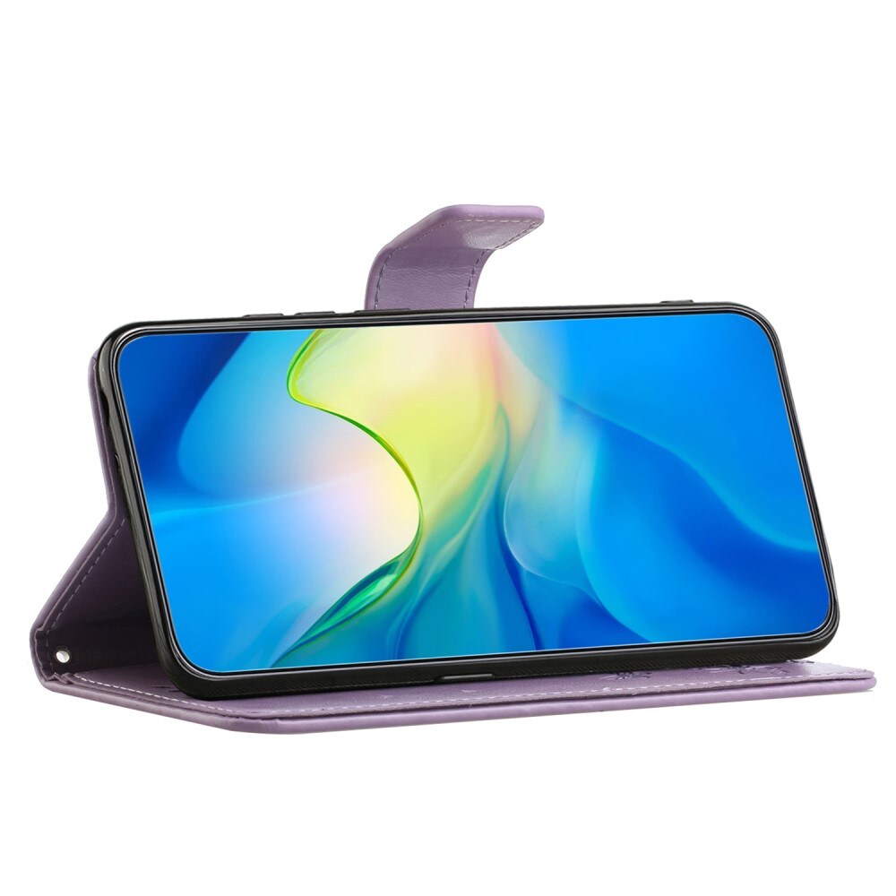 Samsung Galaxy S25 Mobiletui med sommerfugle, Lilla