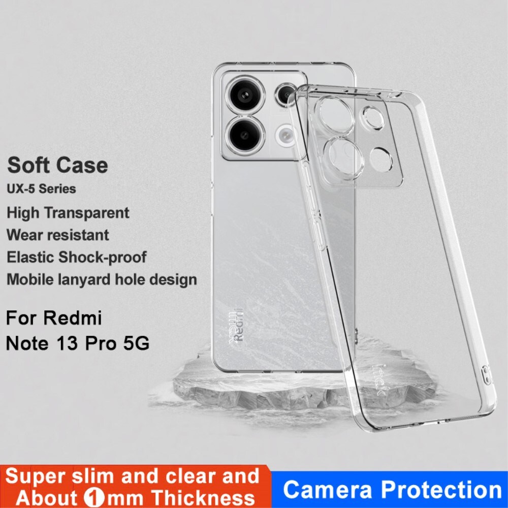 Xiaomi Redmi Note 13 Pro Cover i TPU, Gennemsigtig