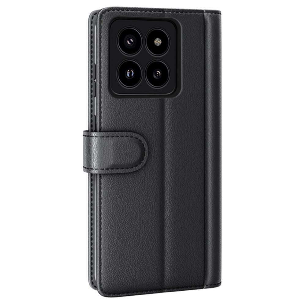 Xiaomi 14 Pro Slankt mobiletui i ægte læder, Sort