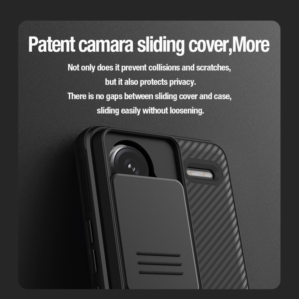 Xiaomi Redmi Note 13 Pro Plus Cover med kamerabeskyttelse - CamShield, Sort