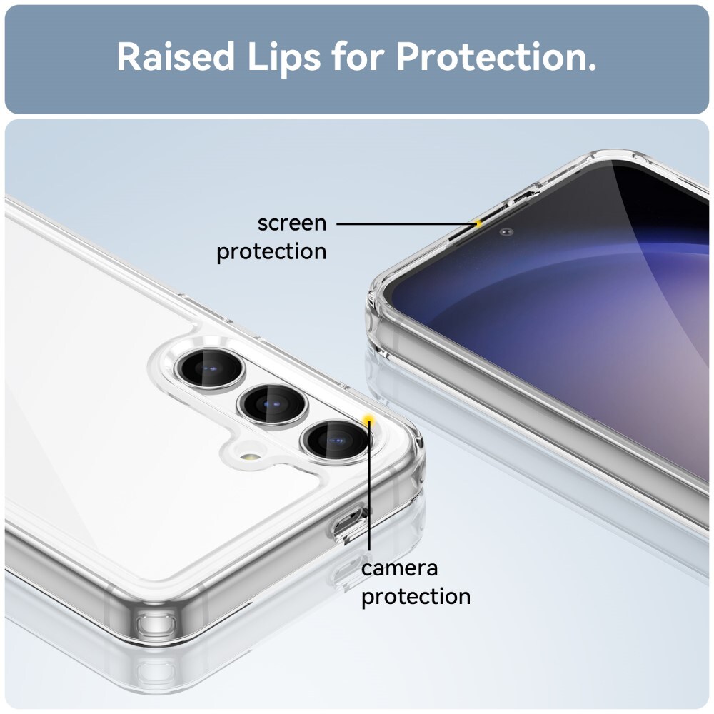 Samsung Galaxy S24 Plus Crystal Hybrid-cover, Gennemsigtig