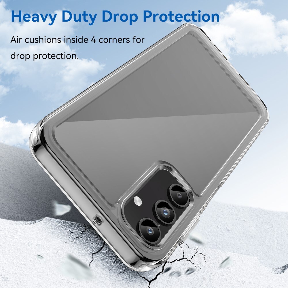 Samsung Galaxy A15 Crystal Hybrid-cover, Gennemsigtig