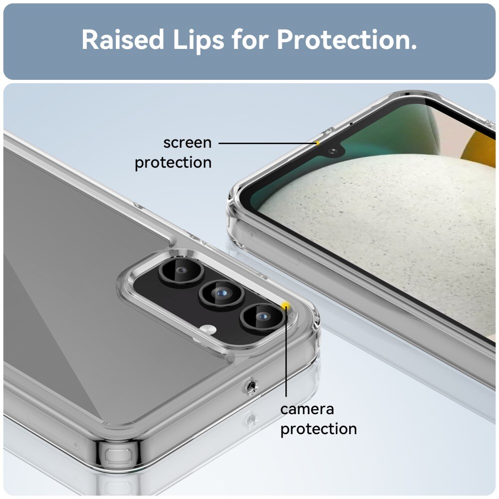 Samsung Galaxy A15 Crystal Hybrid-cover, Gennemsigtig