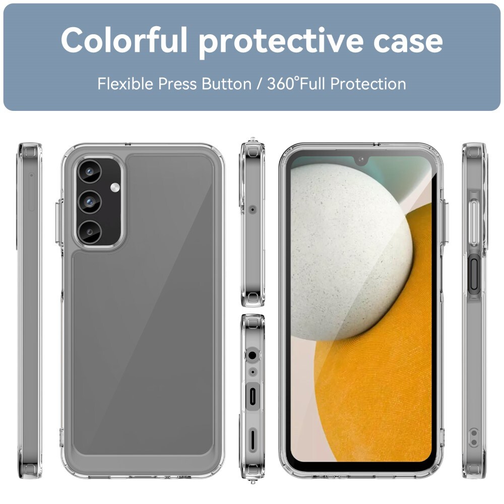 Samsung Galaxy A15 Crystal Hybrid-cover, Gennemsigtig