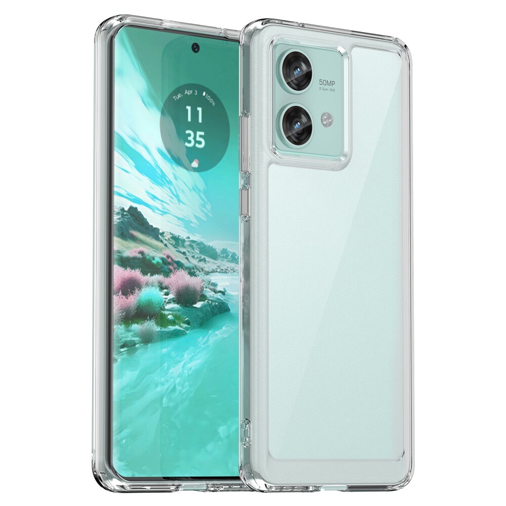 Motorola Edge 40 Neo Crystal Hybrid-cover, Gennemsigtig