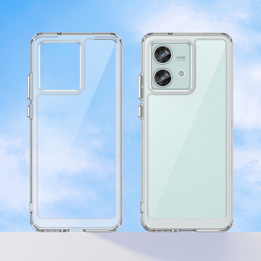 Motorola Edge 40 Neo Crystal Hybrid-cover, Gennemsigtig