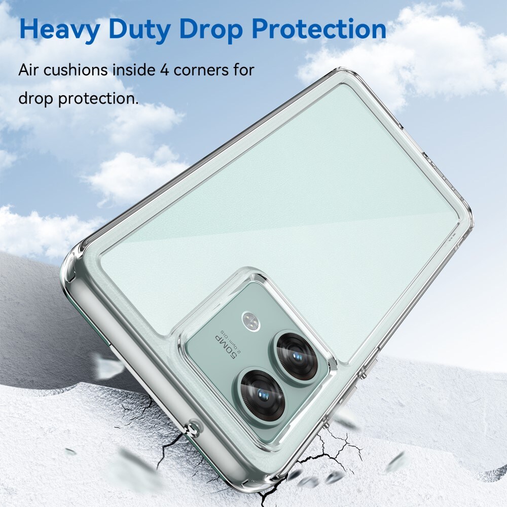 Motorola Edge 40 Neo Crystal Hybrid-cover, Gennemsigtig