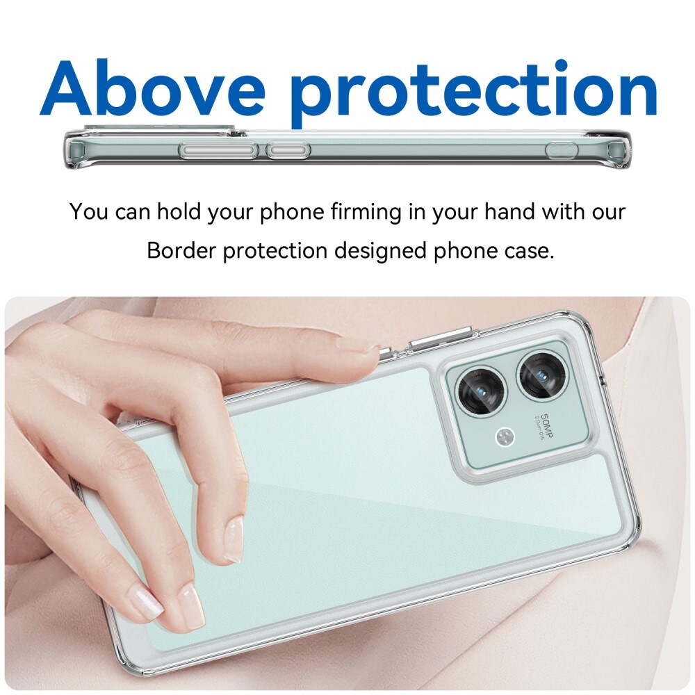 Motorola Edge 40 Neo Crystal Hybrid-cover, Gennemsigtig