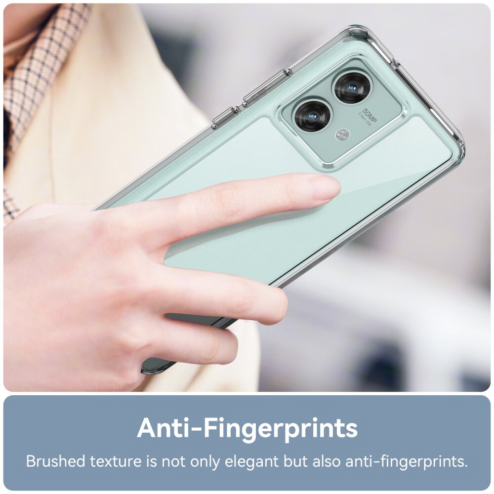 Motorola Edge 40 Neo Crystal Hybrid-cover, Gennemsigtig