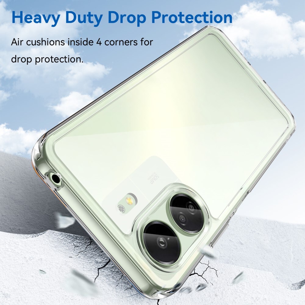 Xiaomi Redmi 13C Crystal Hybrid-cover, Gennemsigtig