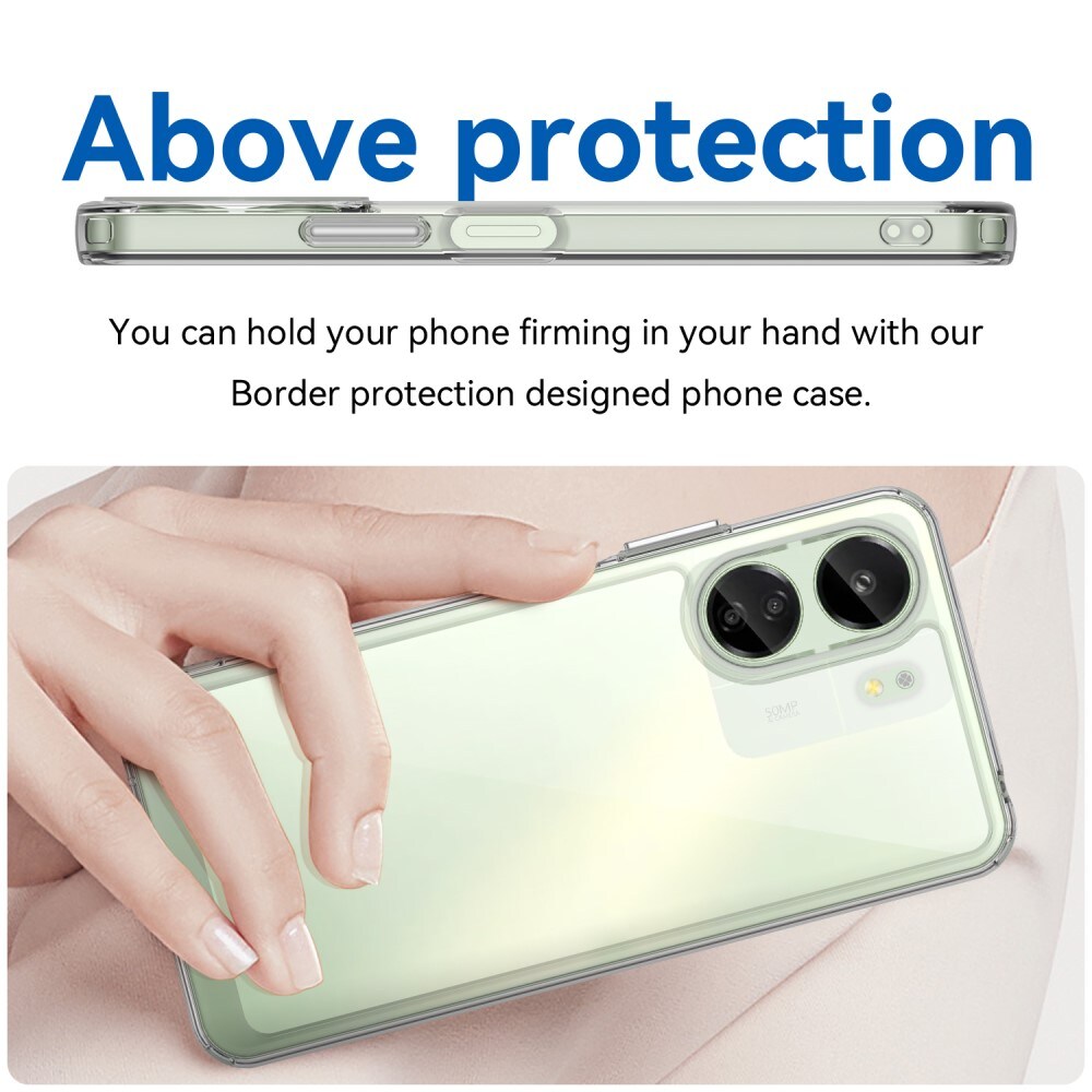 Xiaomi Redmi 13C Crystal Hybrid-cover, Gennemsigtig