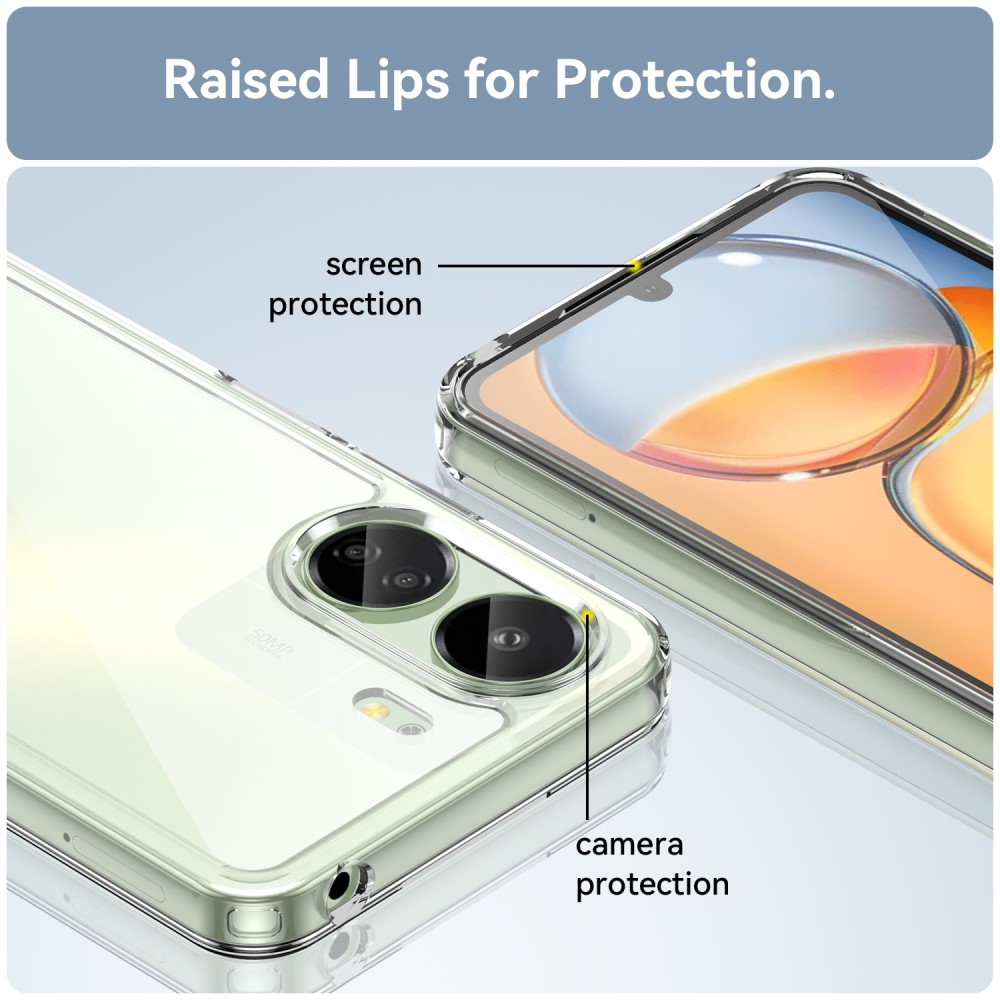 Xiaomi Redmi 13C Crystal Hybrid-cover, Gennemsigtig