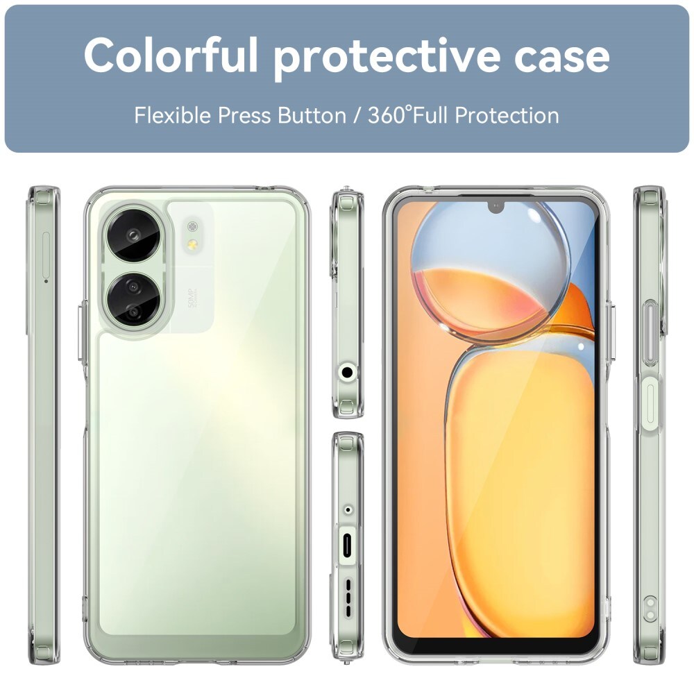 Xiaomi Redmi 13C Crystal Hybrid-cover, Gennemsigtig