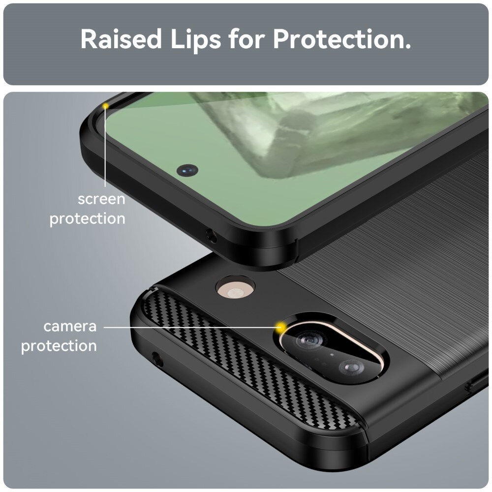 Google Pixel 8a TPU-cover Brushed, Sort