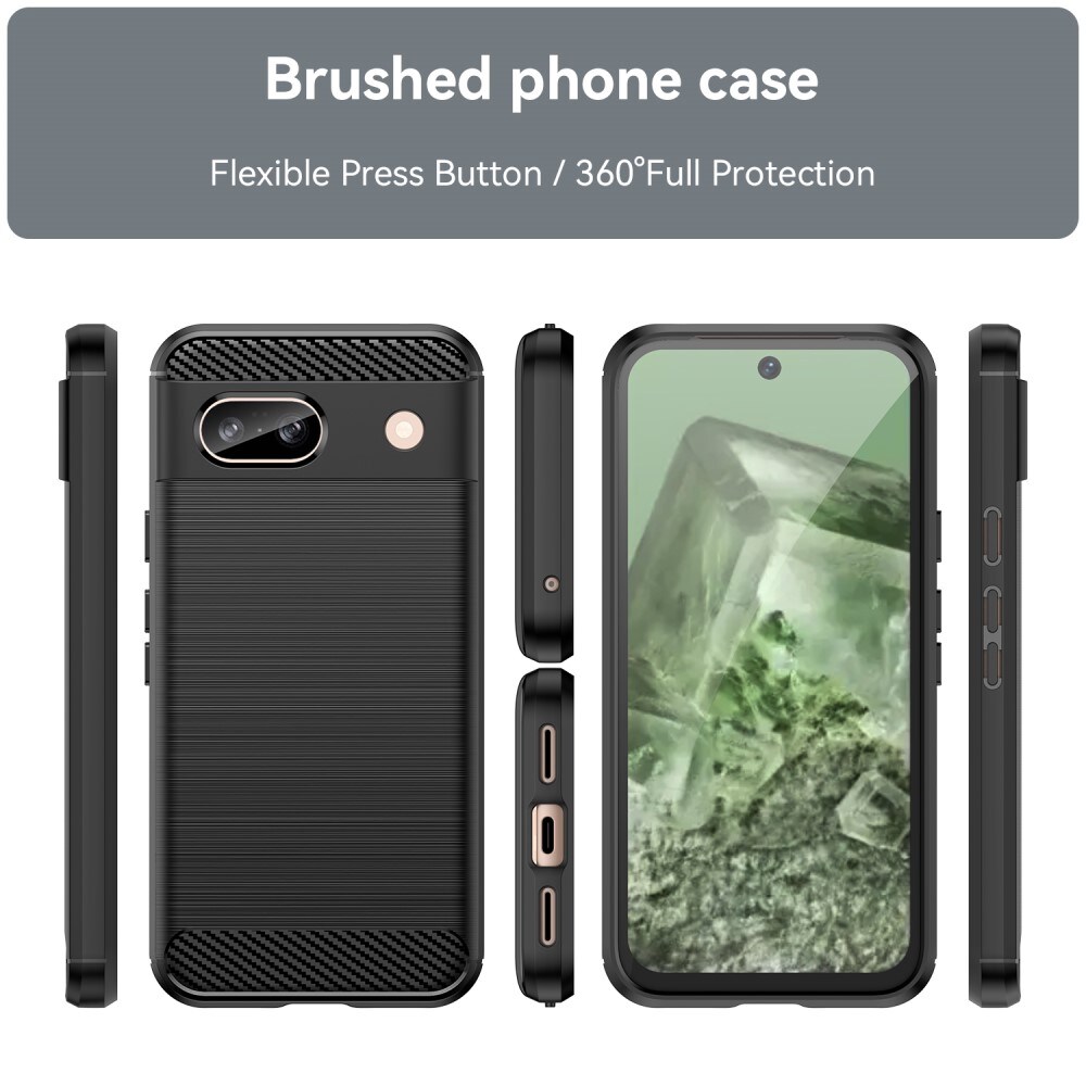 Google Pixel 8a TPU-cover Brushed, Sort