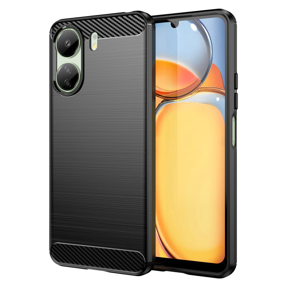 Xiaomi Redmi 13C TPU-cover Brushed, Sort