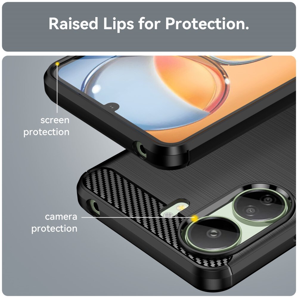 Xiaomi Redmi 13C TPU-cover Brushed, Sort