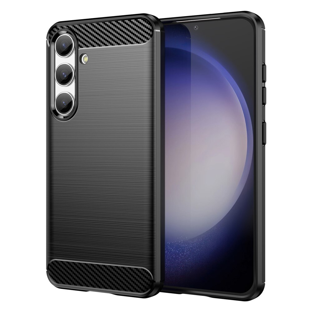 Samsung Galaxy S25 TPU-cover Brushed, Sort