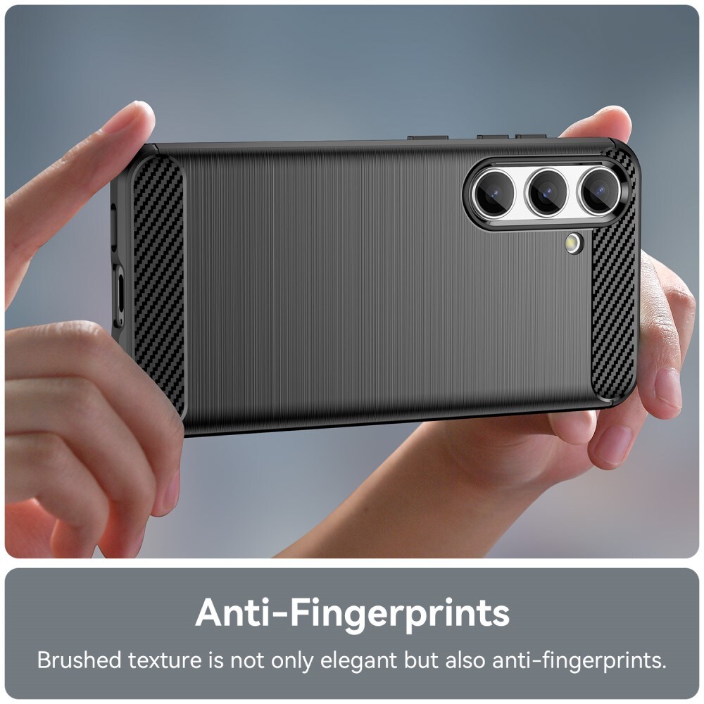 Samsung Galaxy S24 TPU-cover Brushed, Sort