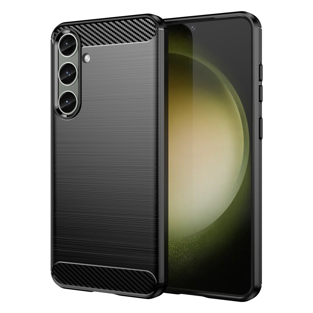 Samsung Galaxy S25 Plus TPU-cover Brushed, Sort