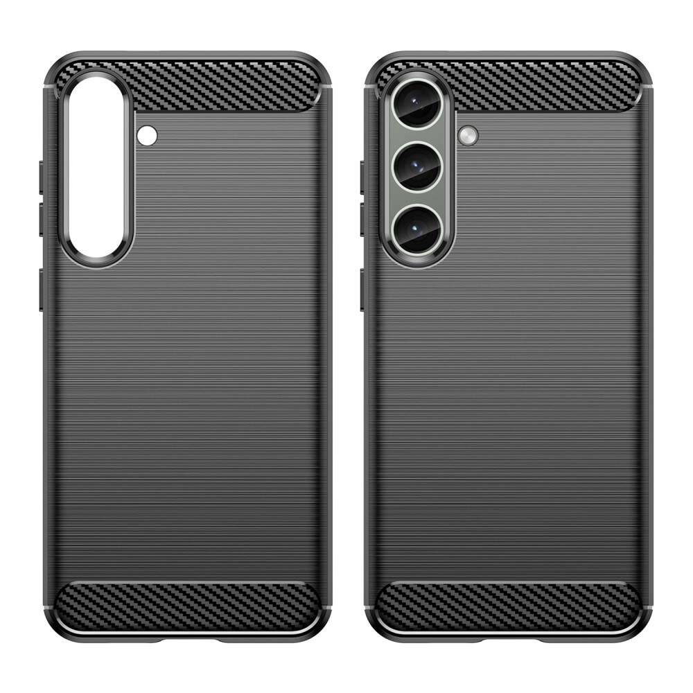 Samsung Galaxy S24 Plus TPU-cover Brushed, Sort