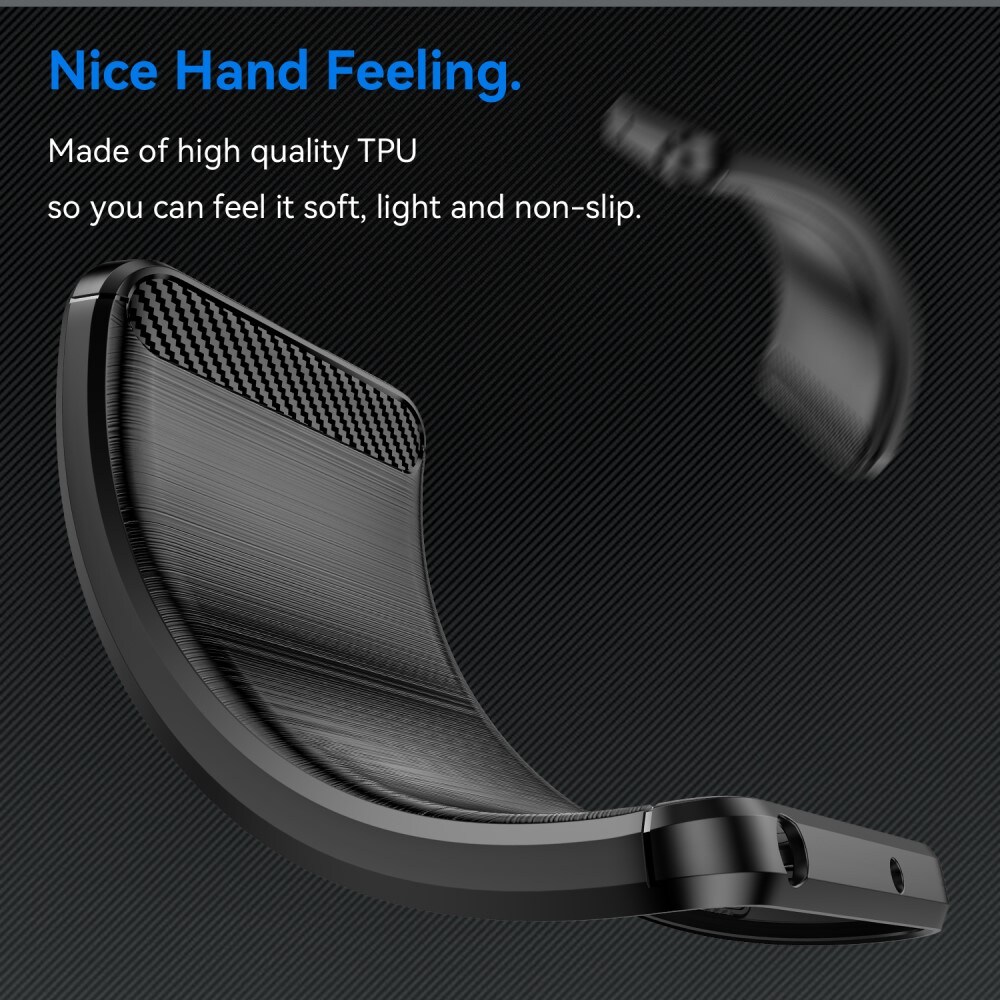 Samsung Galaxy S24 Plus TPU-cover Brushed, Sort
