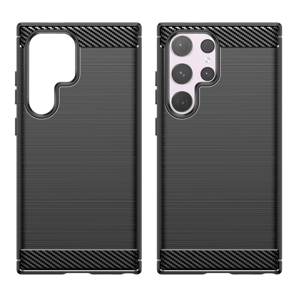 Samsung Galaxy S24 Ultra TPU-cover Brushed, Sort