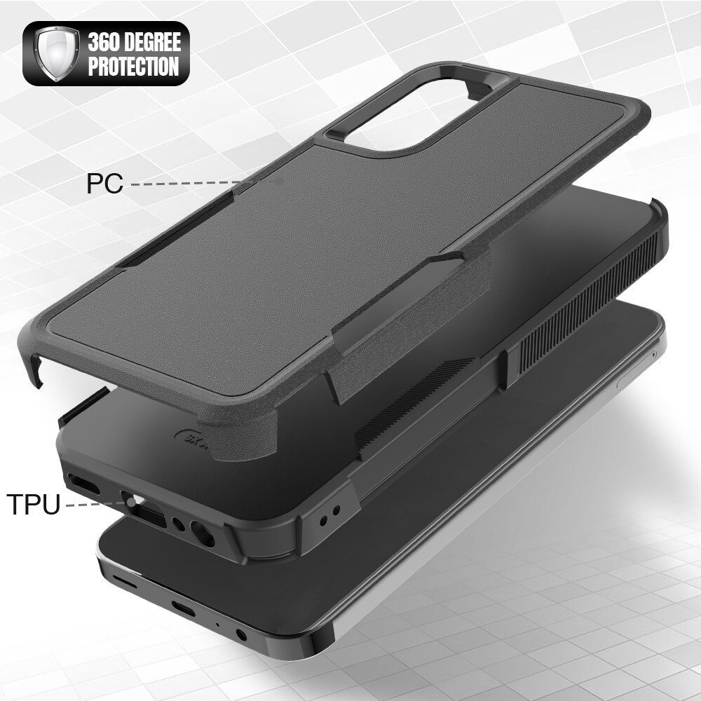 Samsung Galaxy A15 Hybridcover Off-road, Sort