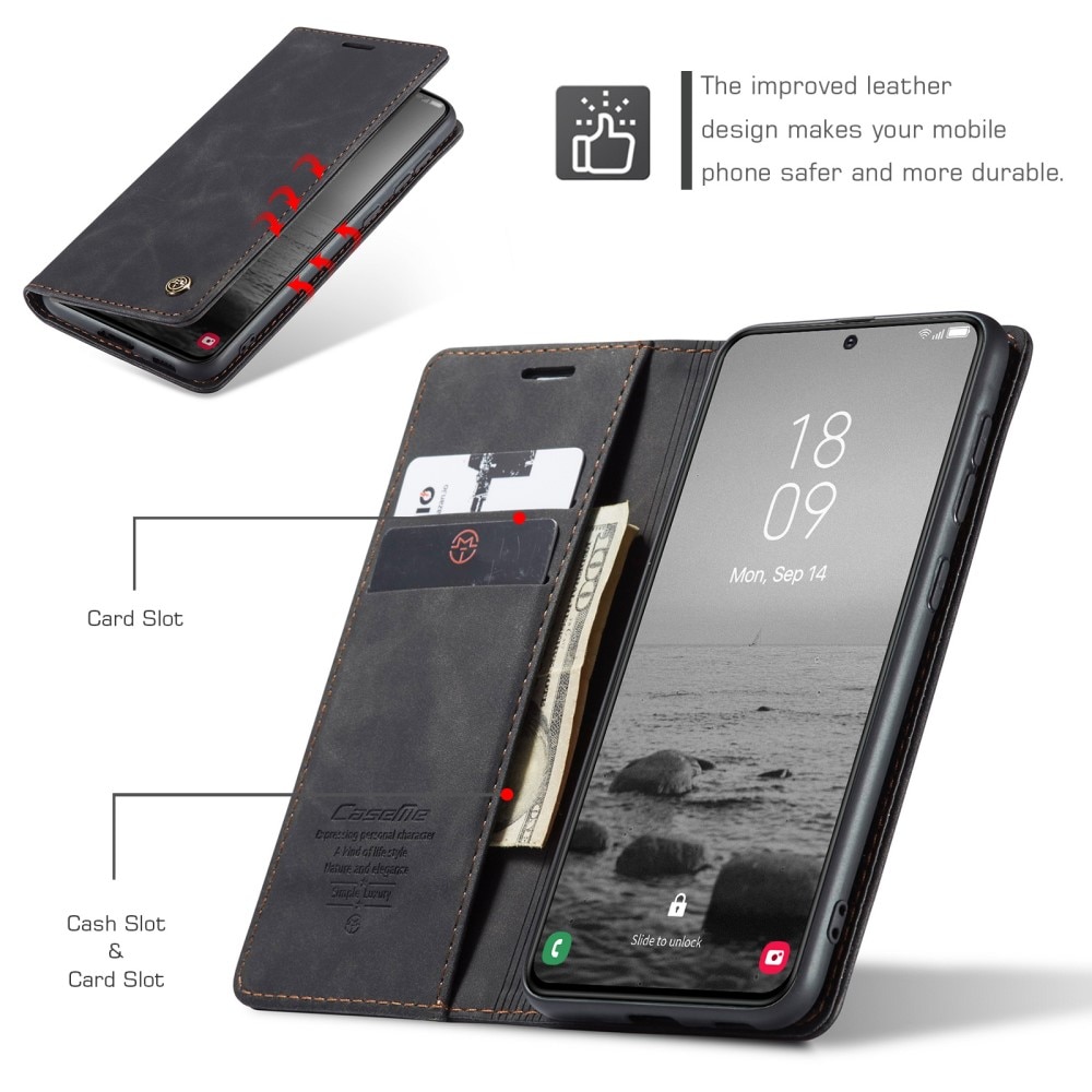 Samsung Galaxy S24 Slankt pungetui, Sort