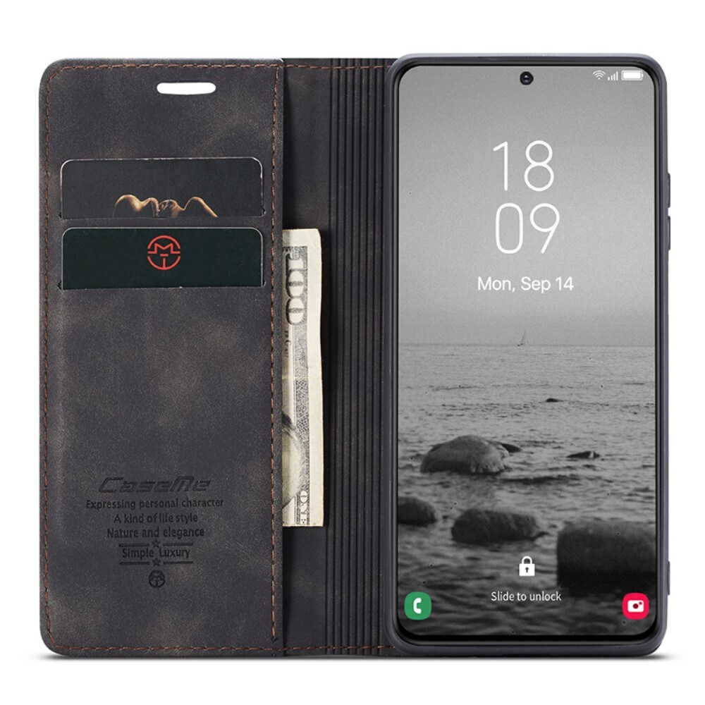Samsung Galaxy S24 Slankt pungetui, Sort
