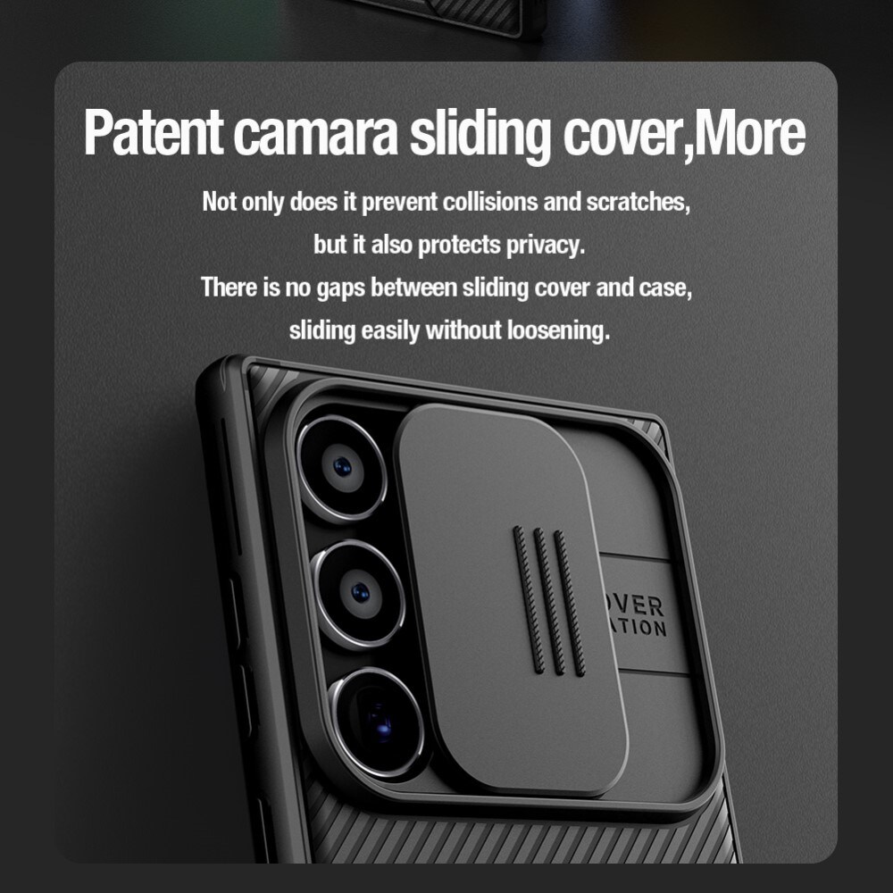 Samsung Galaxy S24 Ultra Cover med kamerabeskyttelse - CamShield, Sort